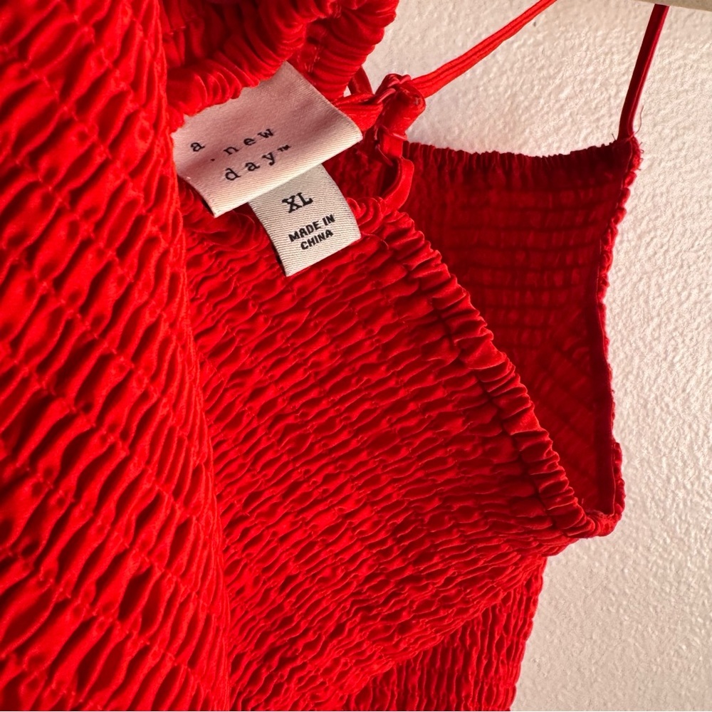 Red High Neck Crop Top | A New Day - Picture 4 of 4